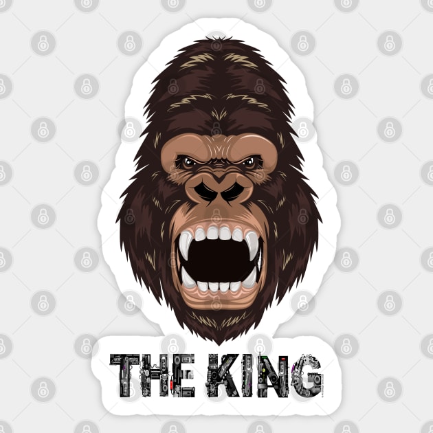 The King Sticker by G-Art Swiss